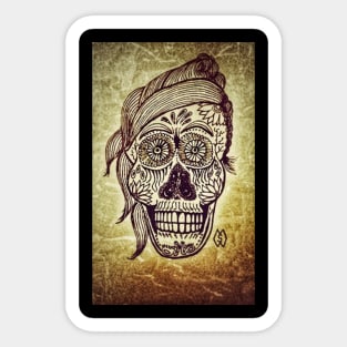 Skull selfie grunge Sticker